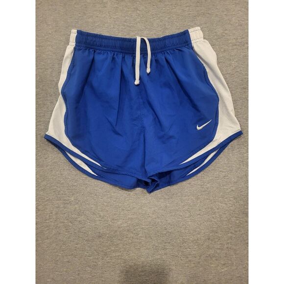 Nike Blue‎ white Lined Running Shorts womens Size small - Picture 1 of 5
